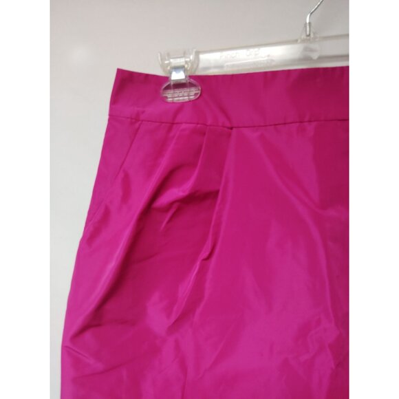 Banana Republic Womens Fuchsia Taffeta Skirt Size 8 - Picture 2 of 9